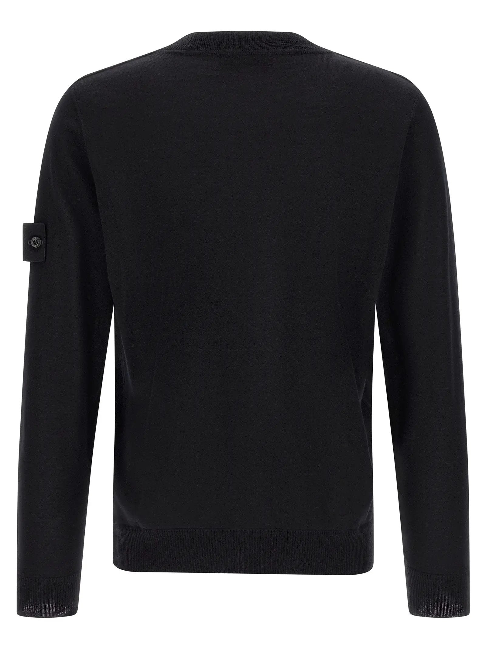 Stone Island Black Virgin Wool Cardigan