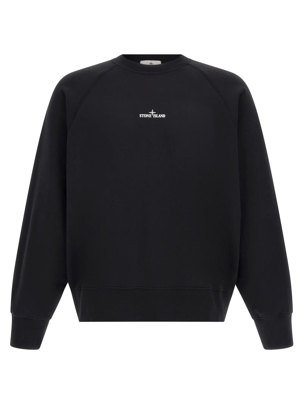 Stone Island Black Cotton Sweatshirt