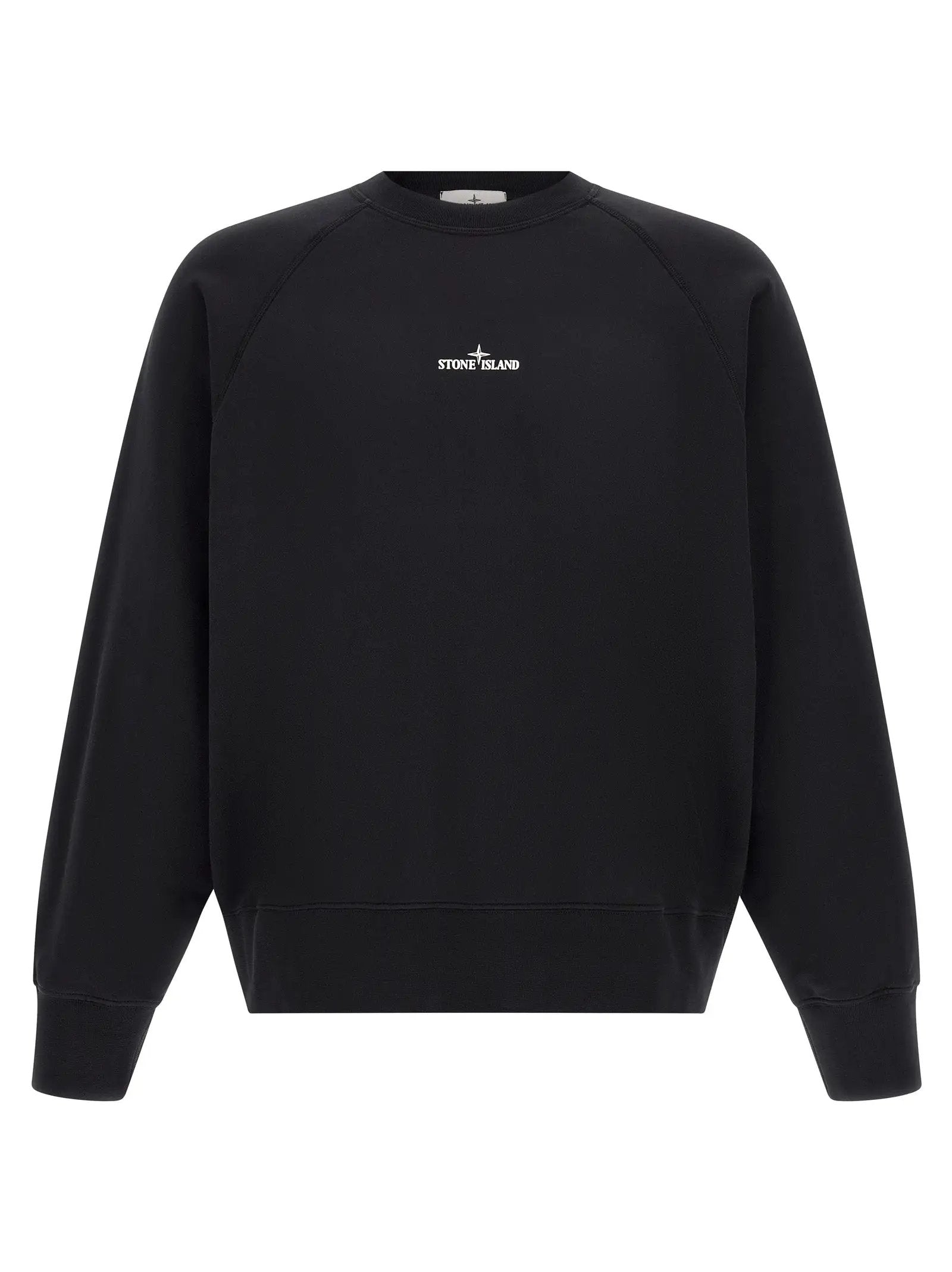 Stone Island Black Cotton Sweatshirt