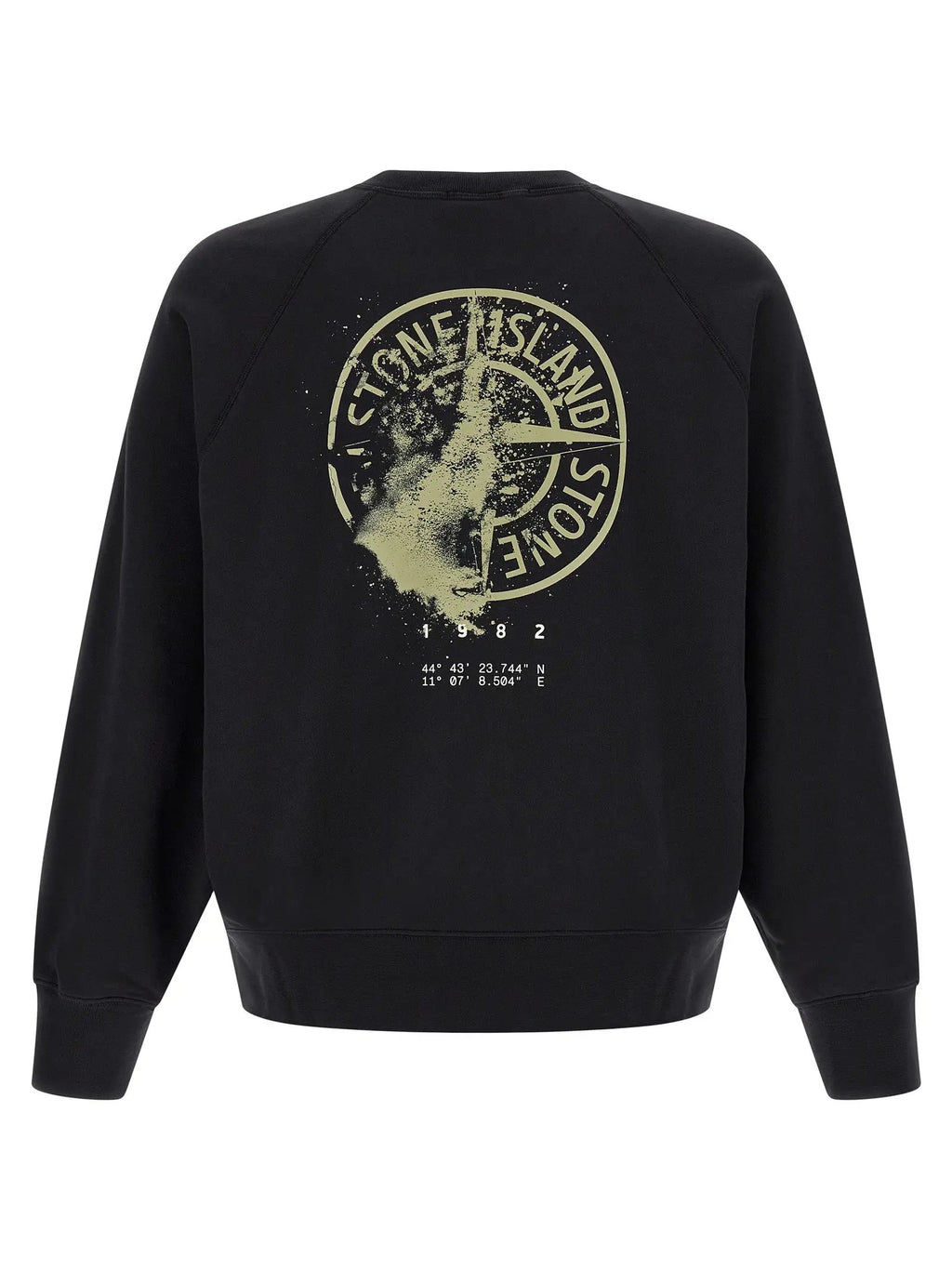 Stone Island Black Cotton Sweatshirt