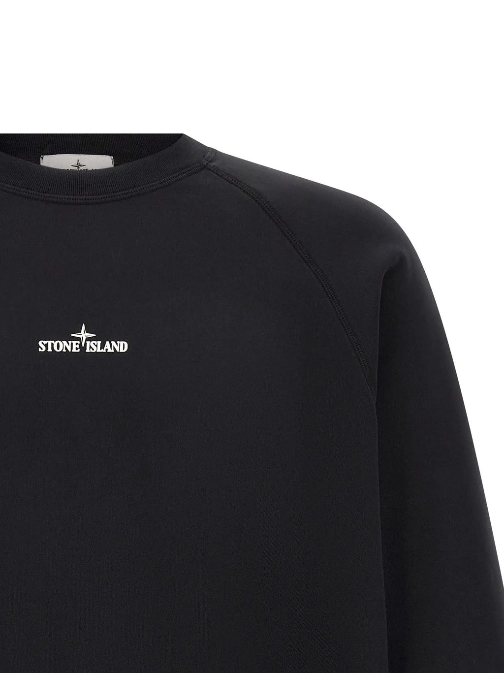 Stone Island Black Cotton Sweatshirt