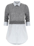 Alexander Wang Gray Wool Blouse