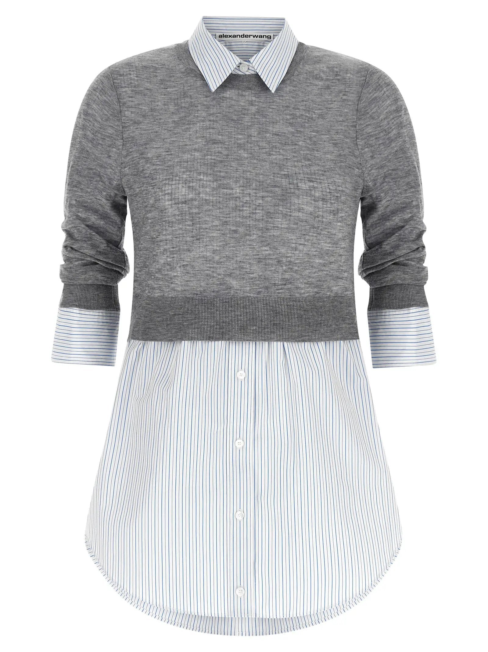 Alexander Wang Gray Wool Blouse