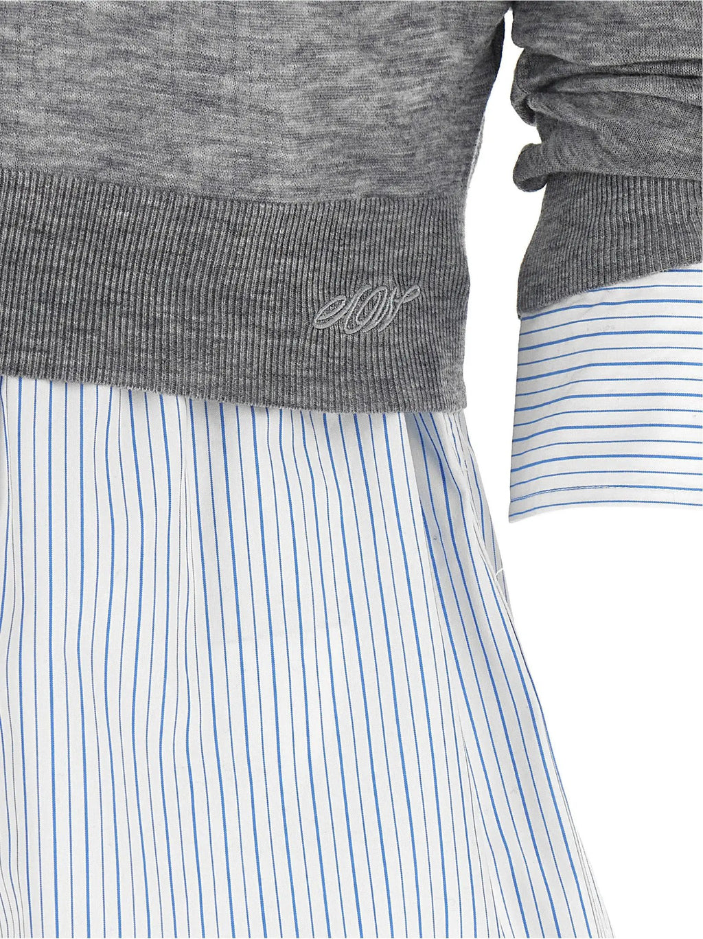 Alexander Wang Gray Wool Blouse