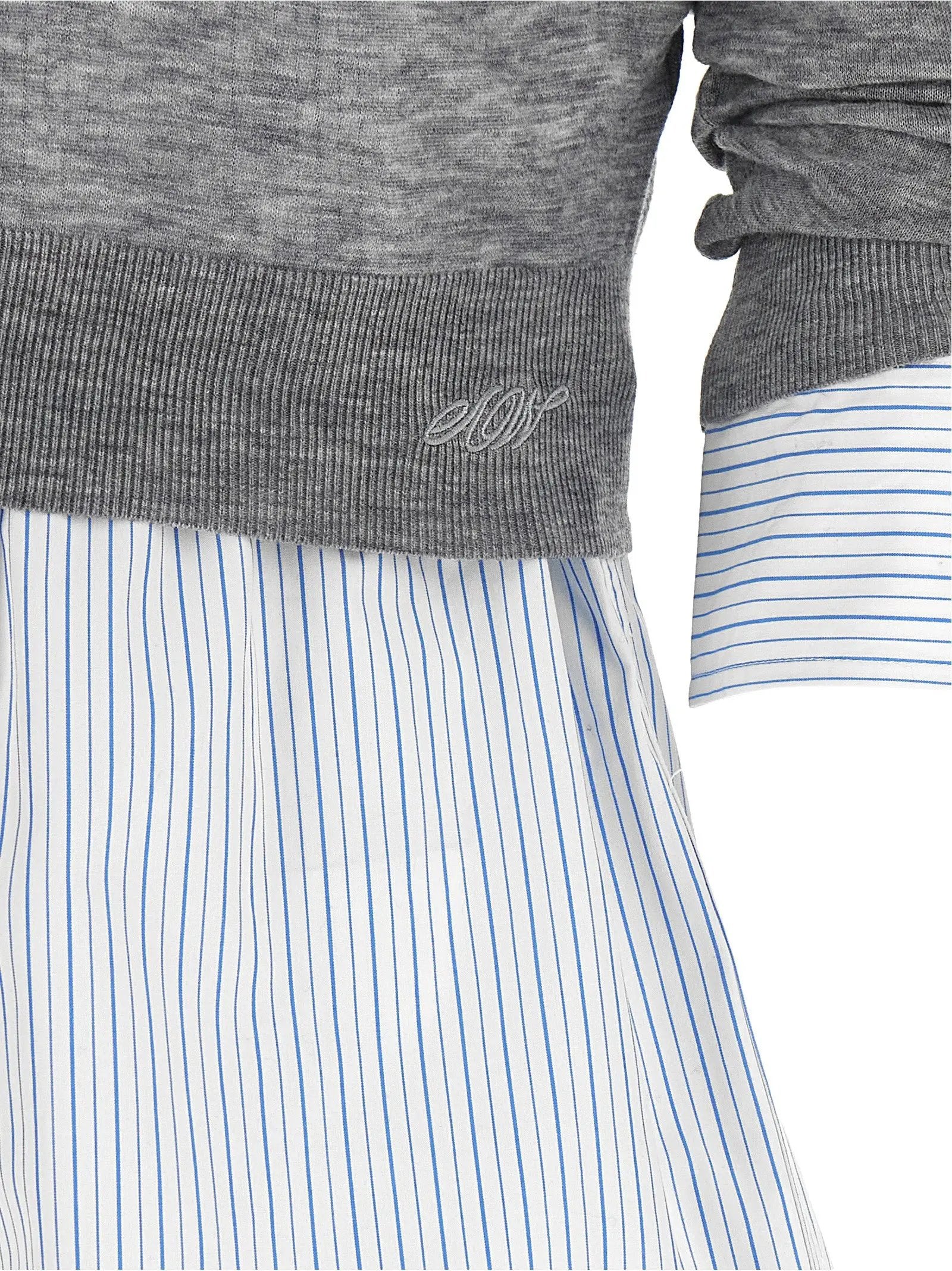 Alexander Wang Gray Wool Blouse