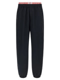 Versace Black Polyamide Joggers (Workout Pants)