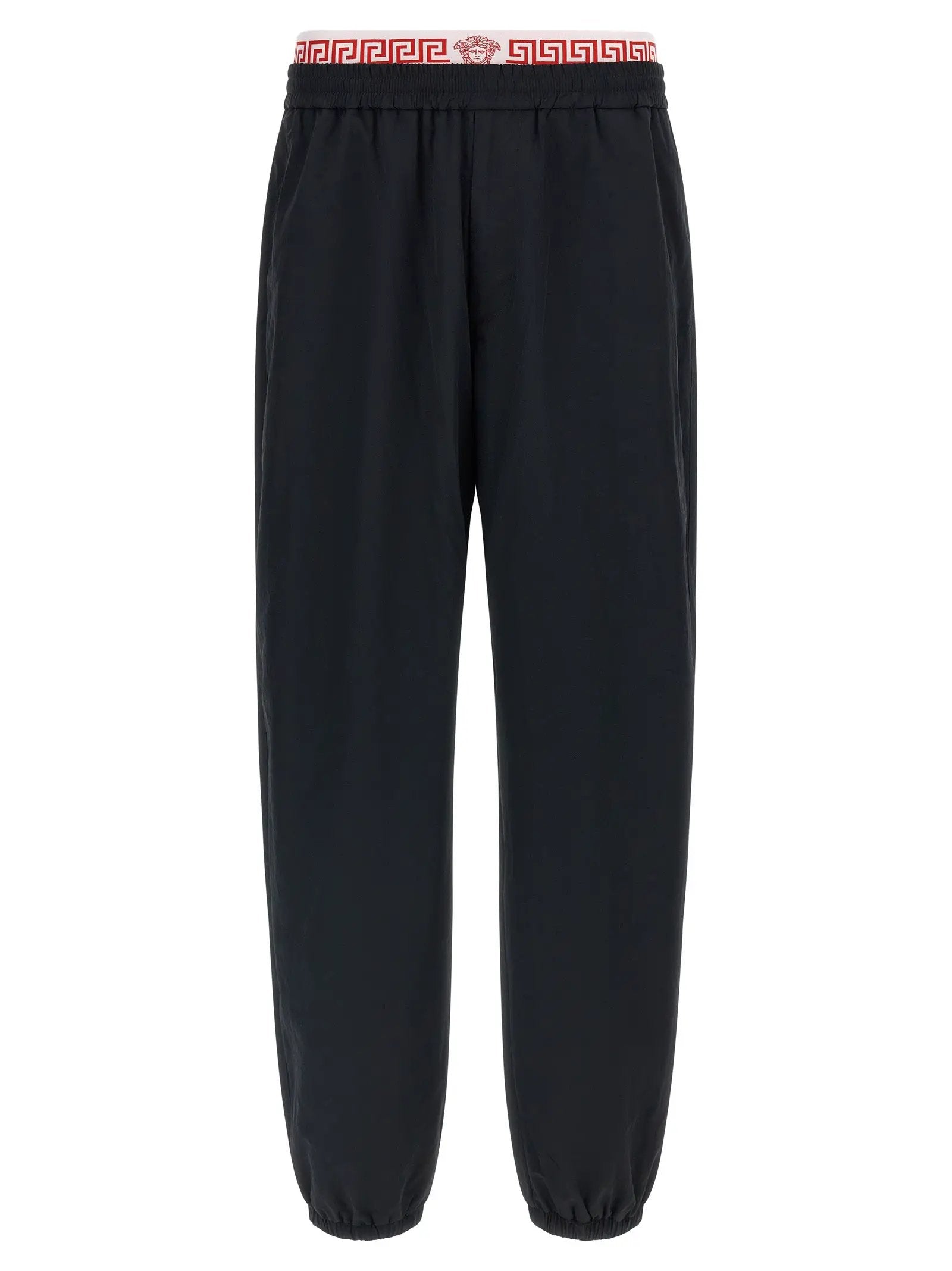 Versace Black Polyamide Joggers (Workout Pants)