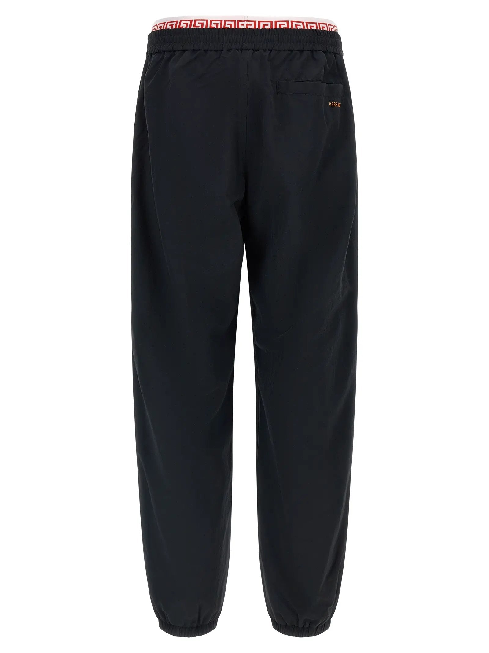 Versace Black Polyamide Joggers (Workout Pants)
