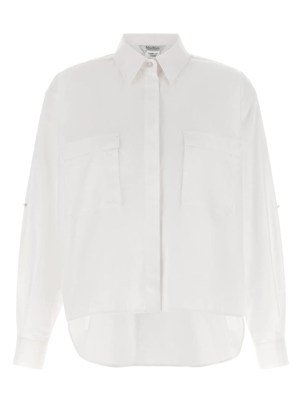 Max Mara White Cotton Blouse