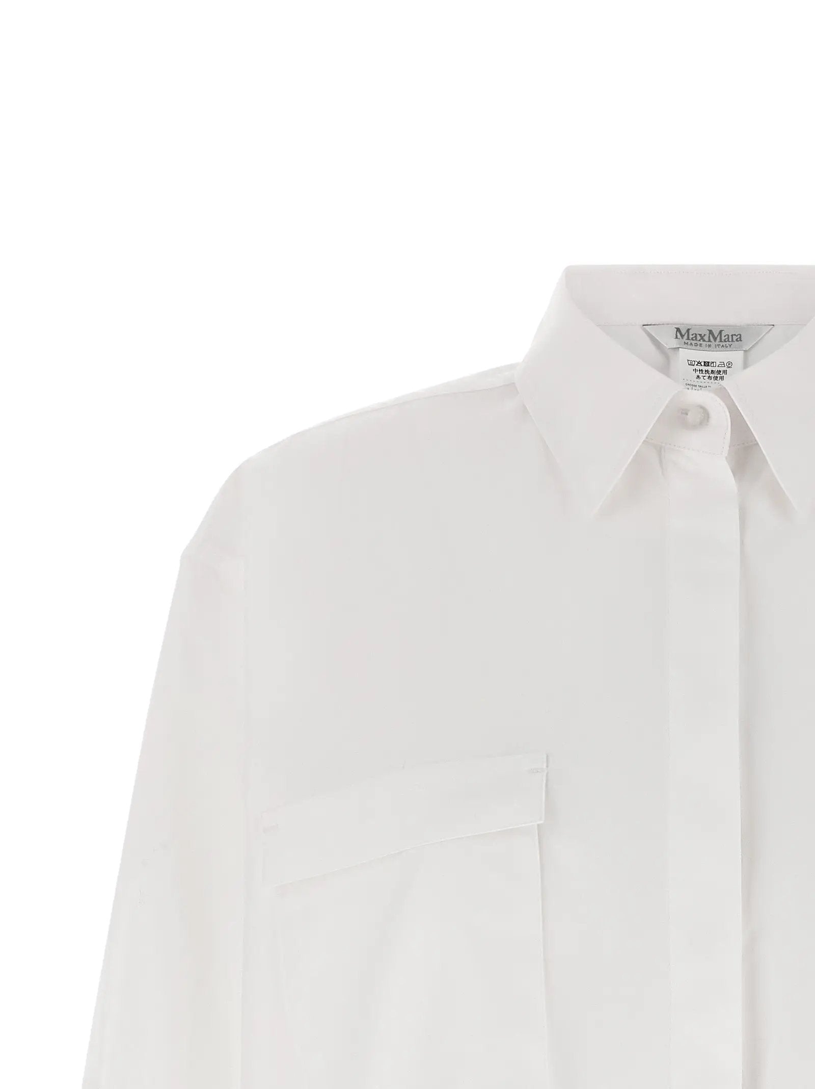 Max Mara White Cotton Blouse