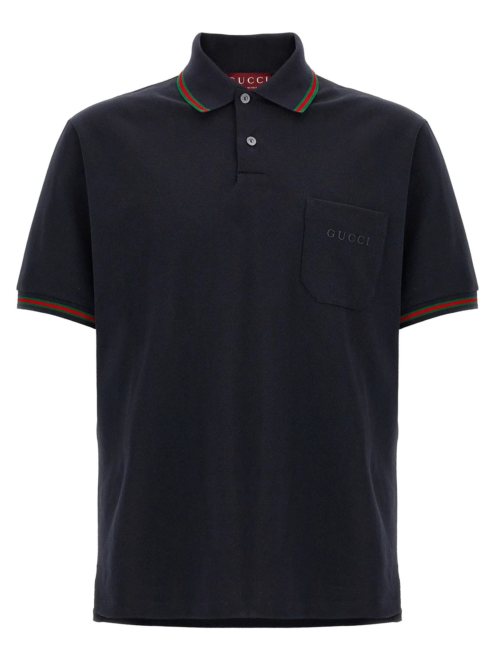 Gucci Blue Cotton Polo Shirt