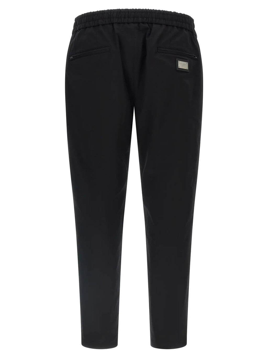 Dolce & Gabbana Black Cotton Casual Pants