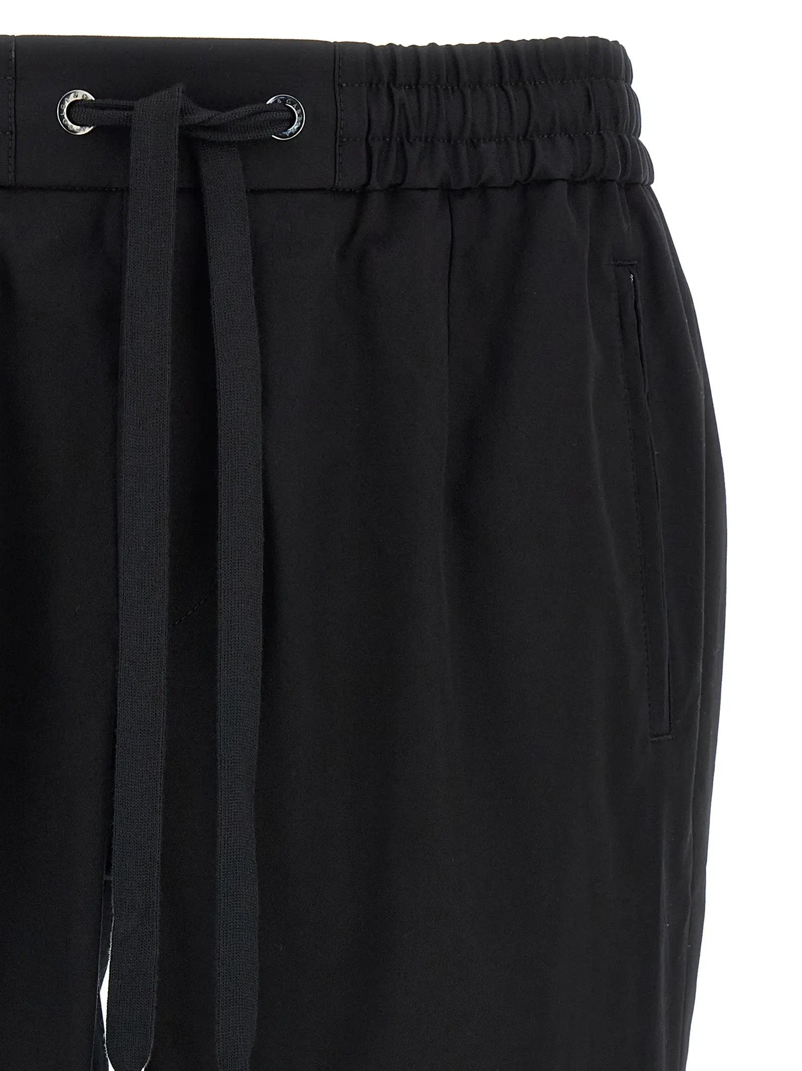 Dolce & Gabbana Black Cotton Casual Pants