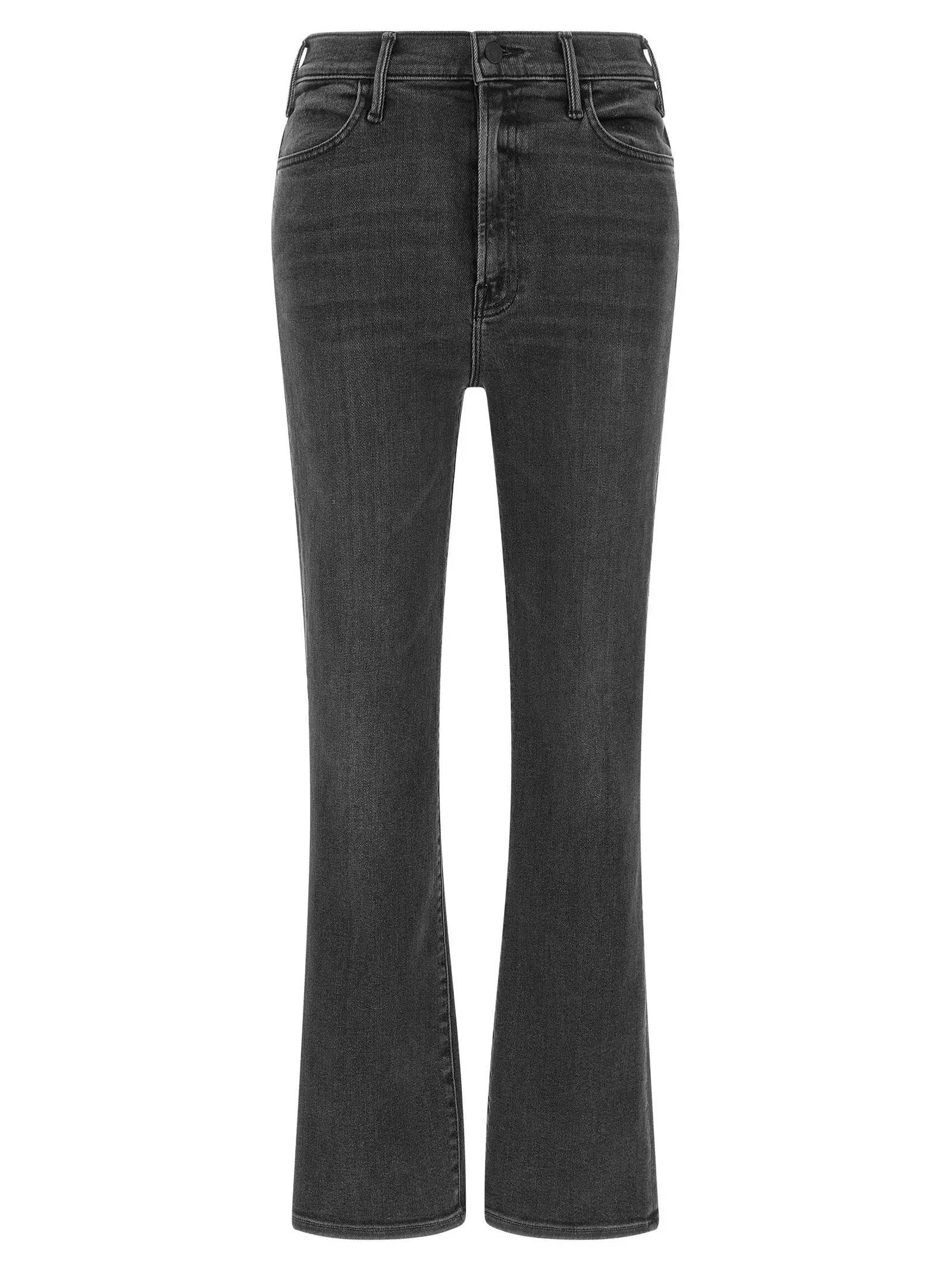Mother Denim Gray Cotton Flared Jeans