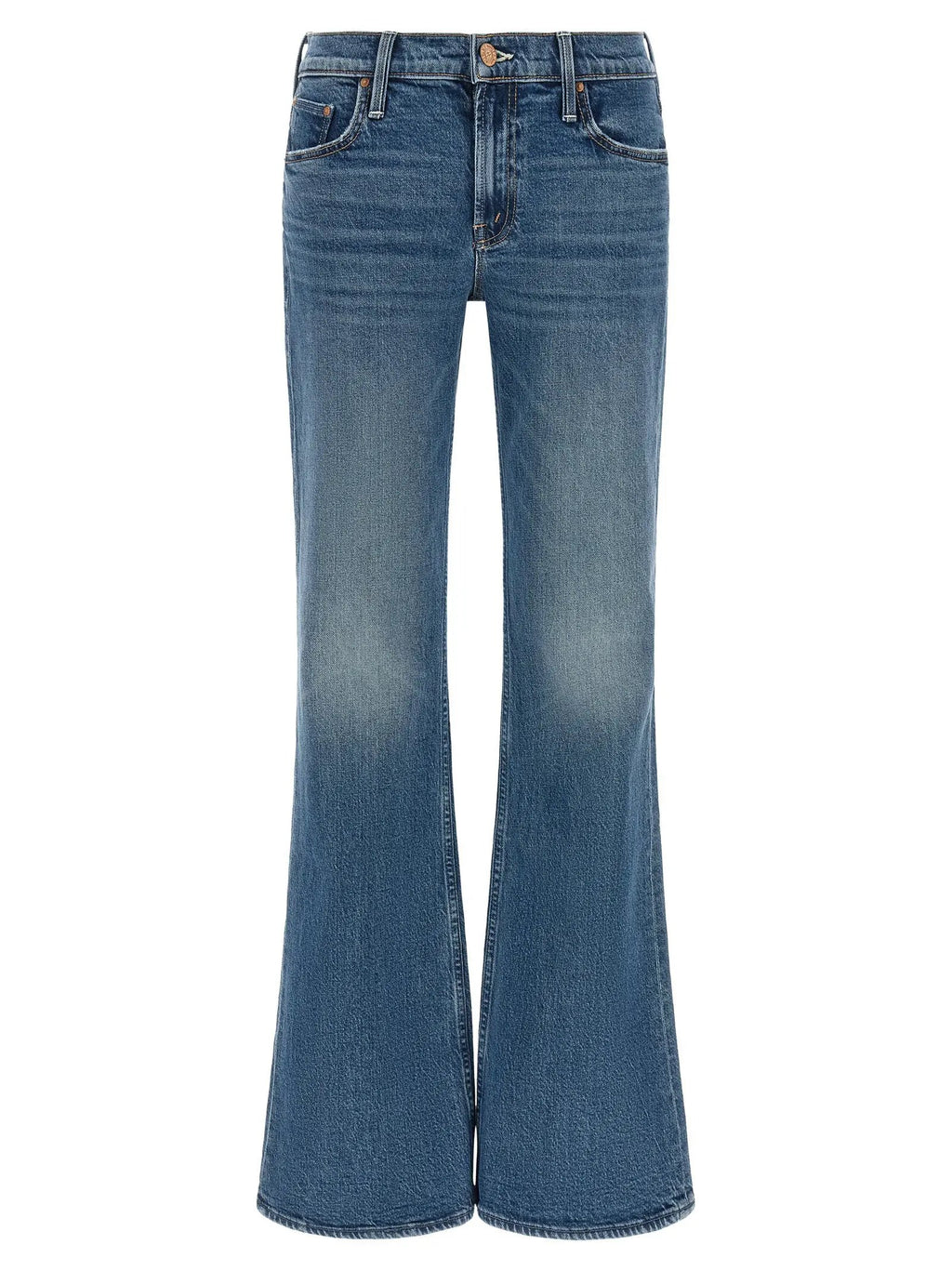 Mother Denim Blue Cotton Bootcut Jeans