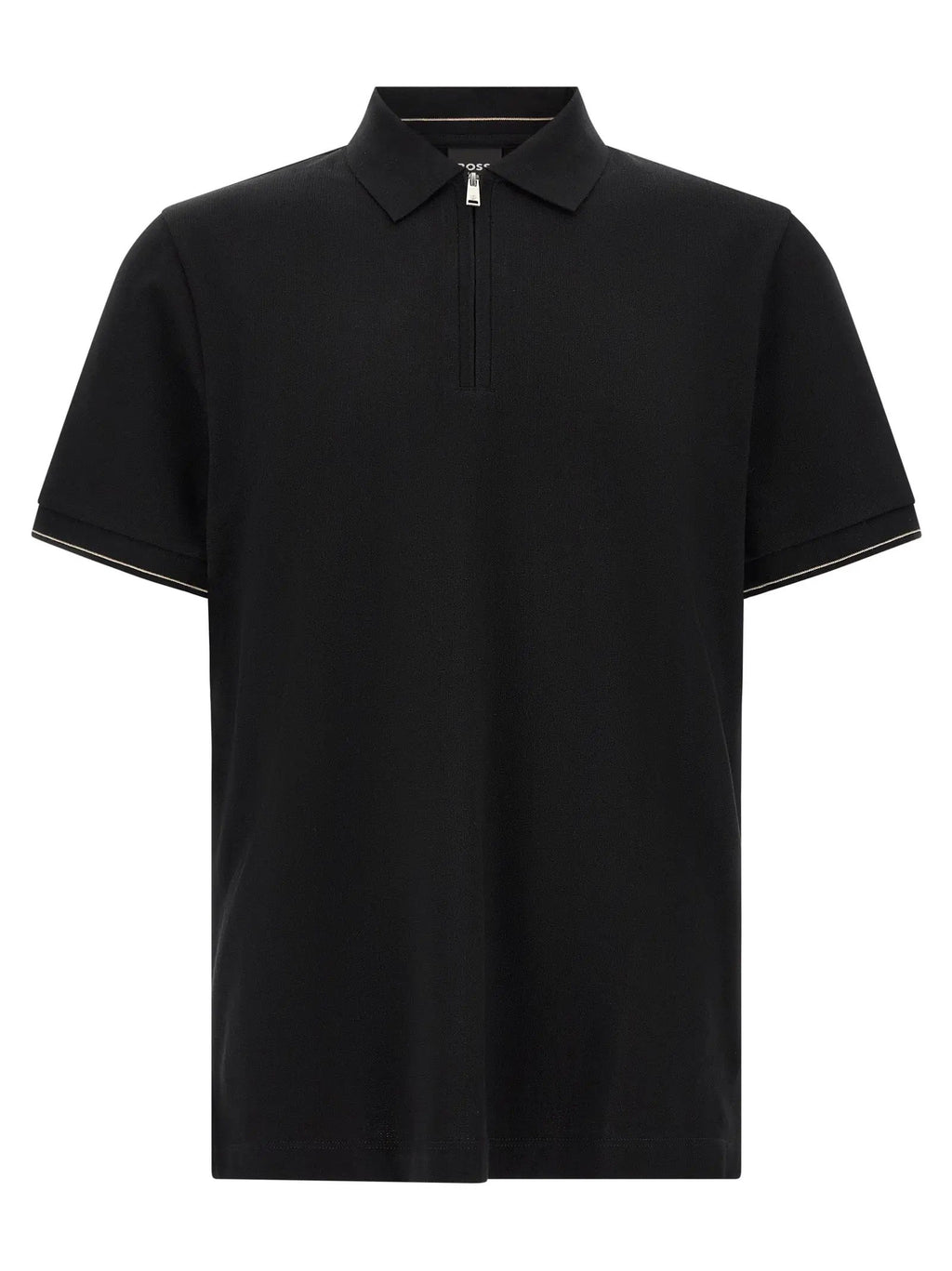 Polo Hugo Boss noir en coton