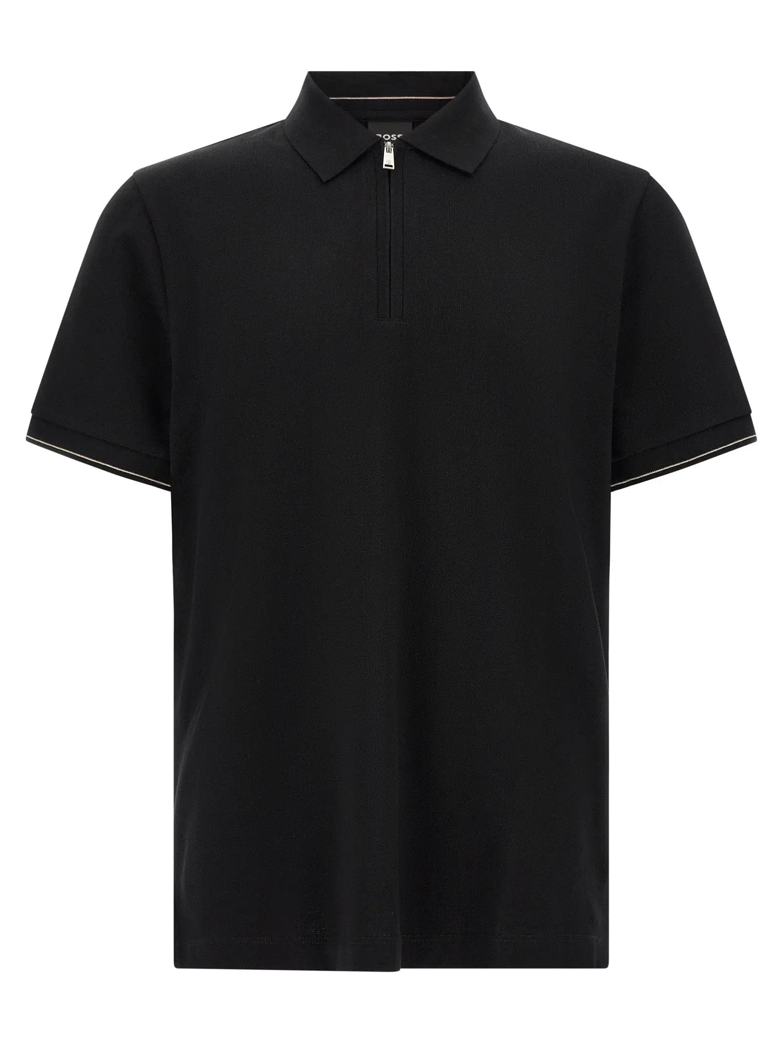 Polo Hugo Boss noir en coton