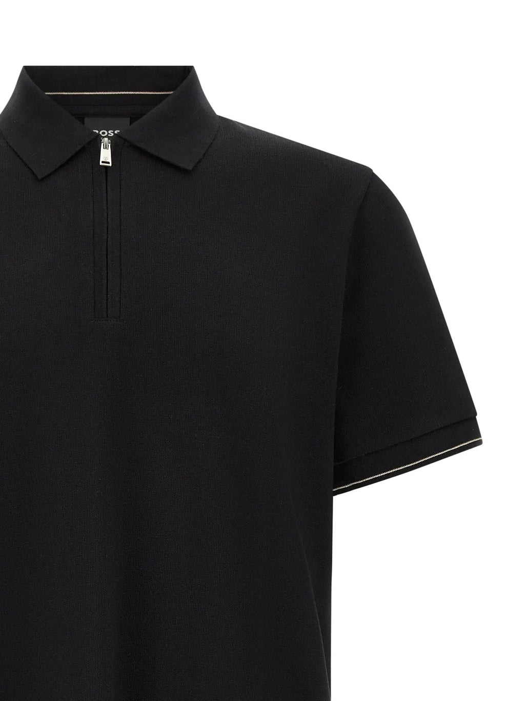 Polo Hugo Boss noir en coton