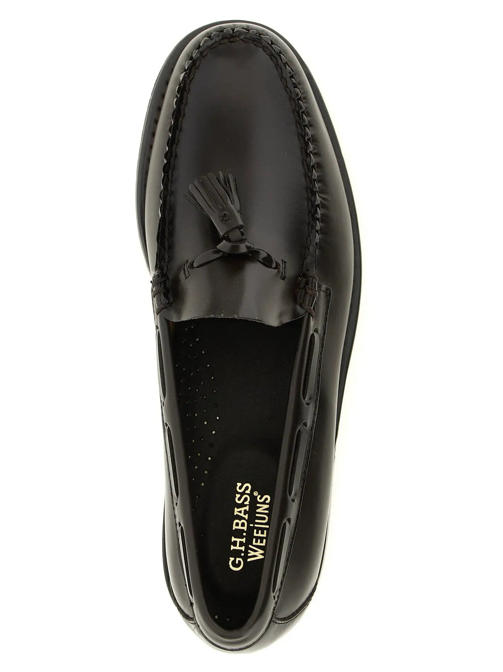 G.H. BASS Brown Cowhide Slip-On Loafers