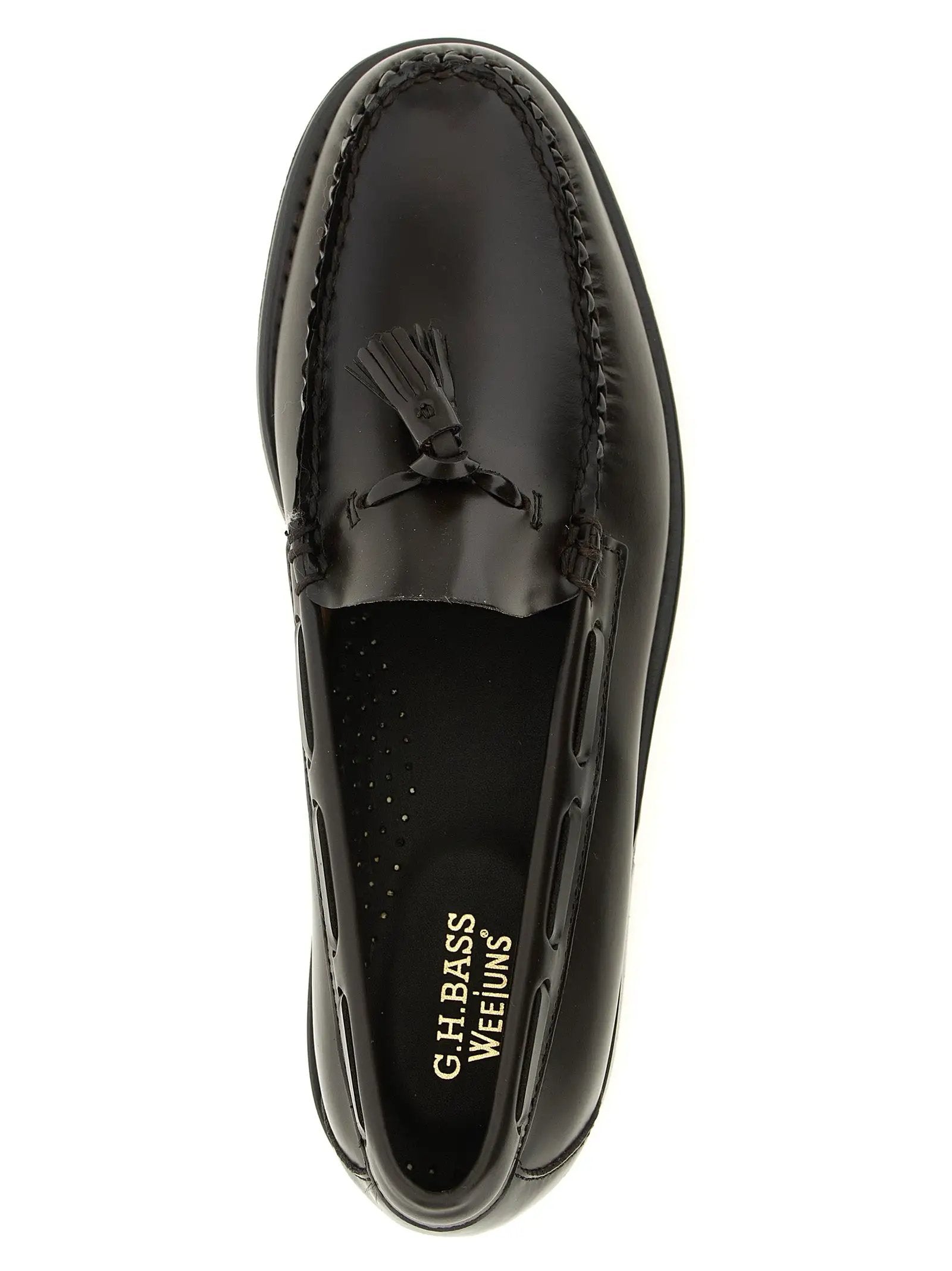 G.H. BASS Brown Cowhide Slip-On Loafers