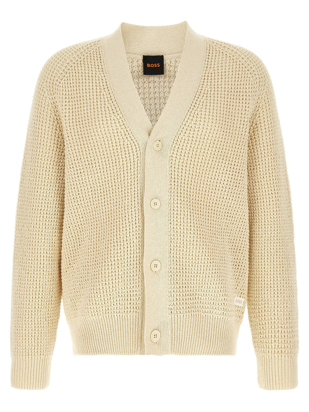 Hugo Boss Beige Cotton Cardigan