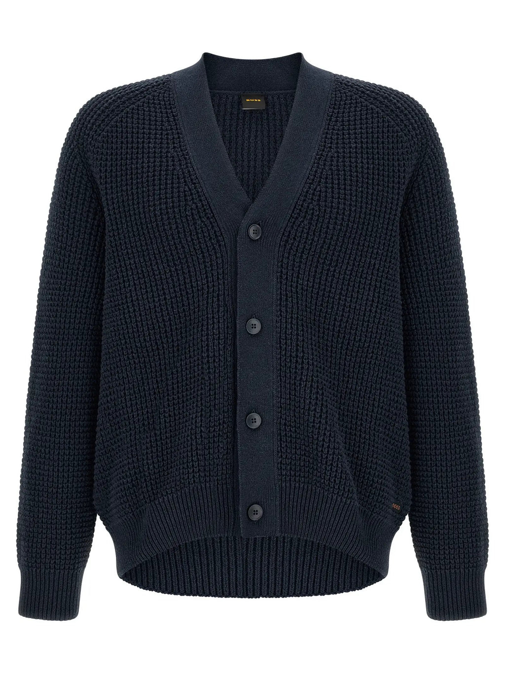 Hugo Boss Blue Cotton Cardigan