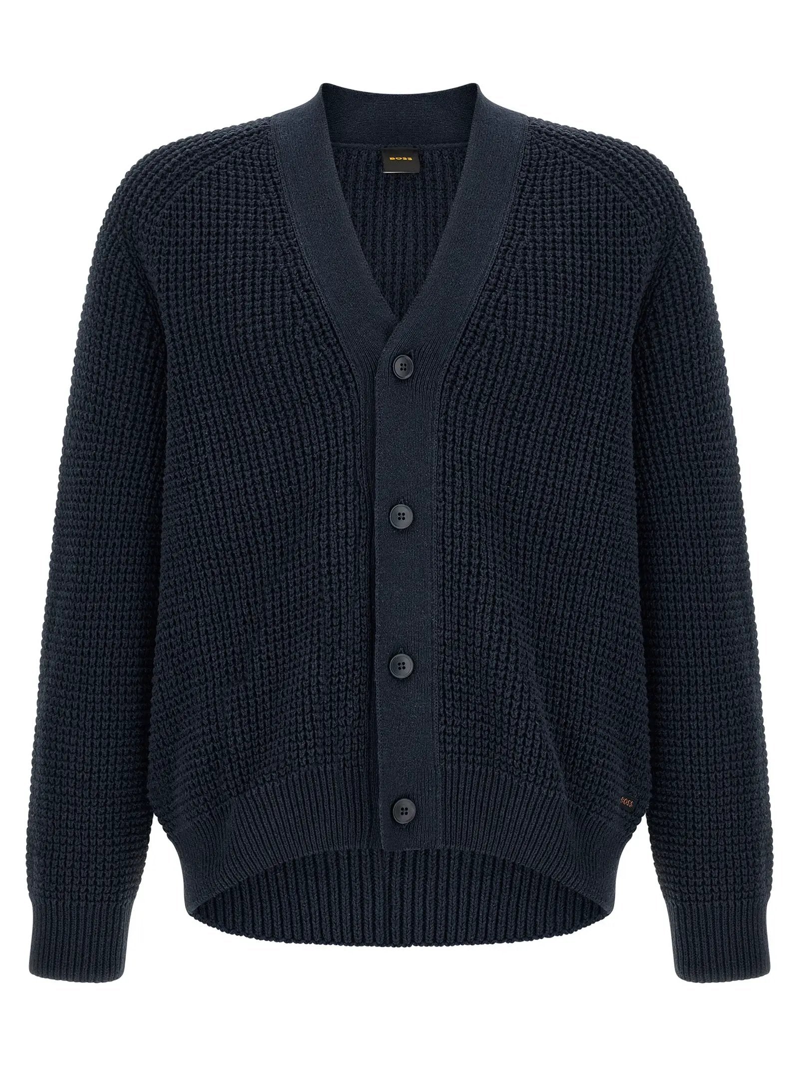 Hugo Boss Blue Cotton Cardigan