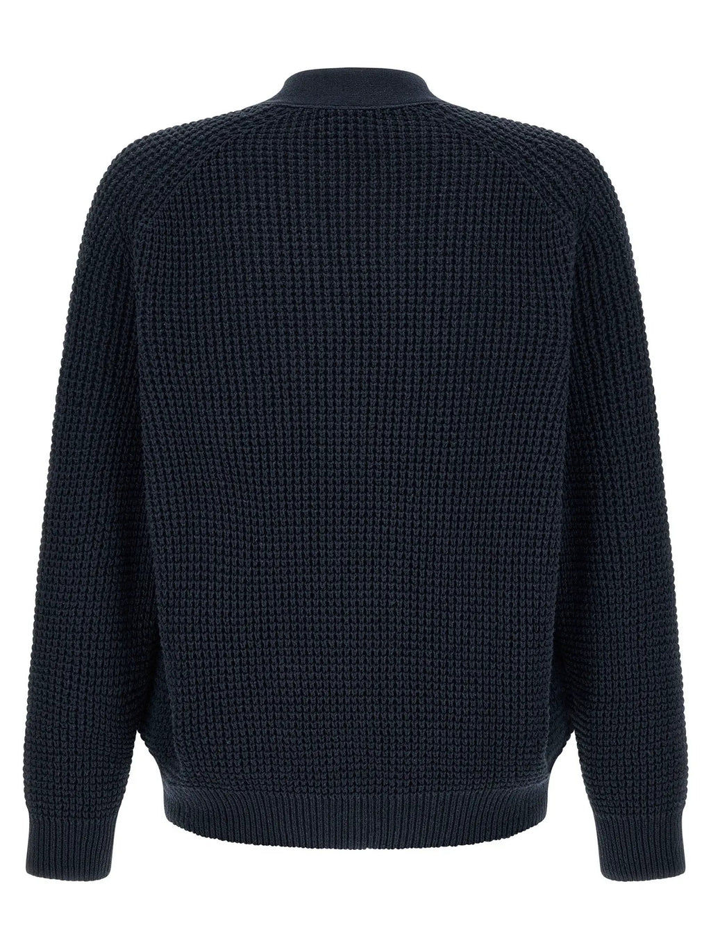 Hugo Boss Blue Cotton Cardigan