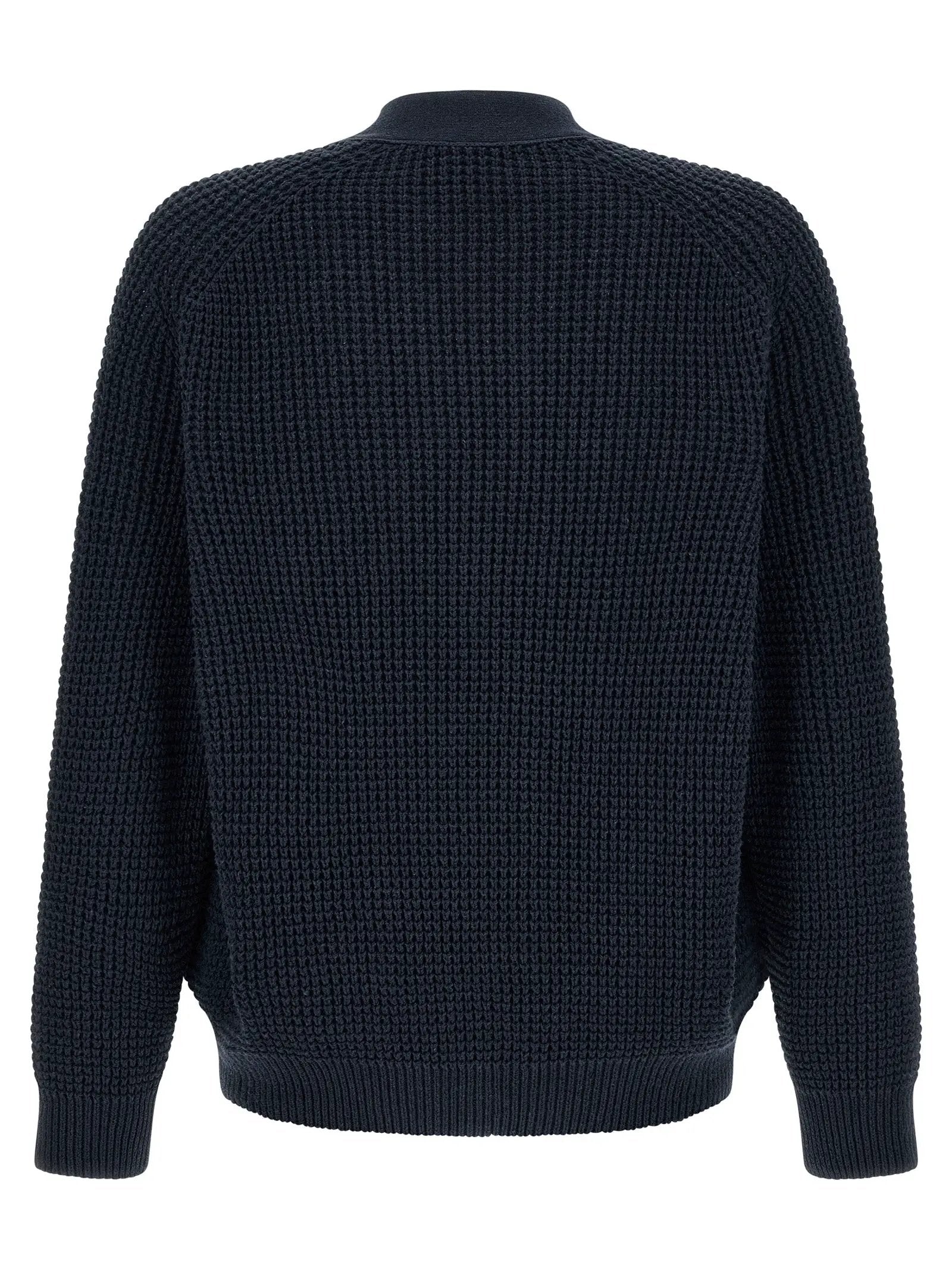 Hugo Boss Blue Cotton Cardigan