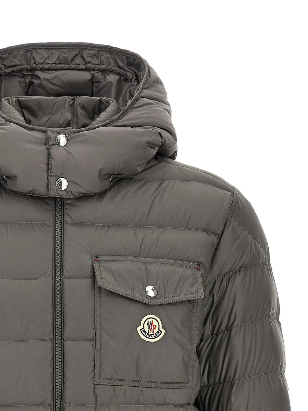 Moncler Moncler Gray Polyamide Full-Length Jacket