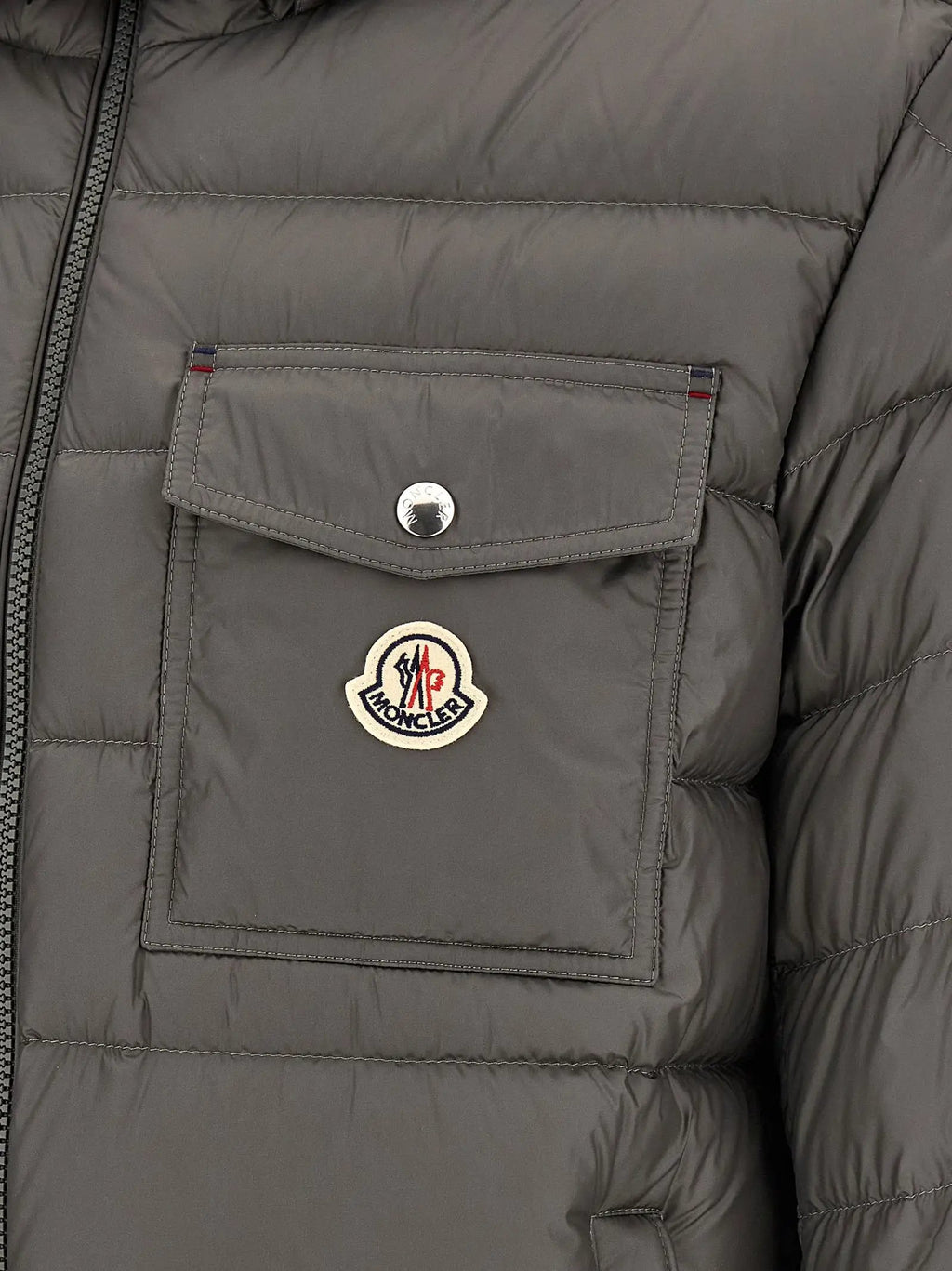Moncler Moncler Gray Polyamide Full-Length Jacket