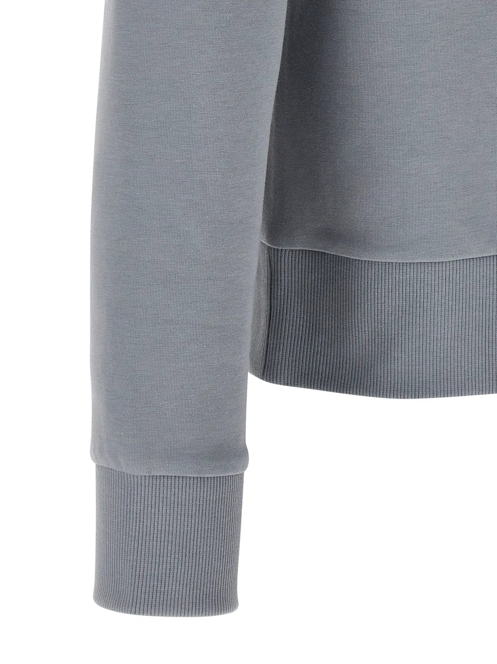 Hugo Boss Gray Cotton Sweatshirt