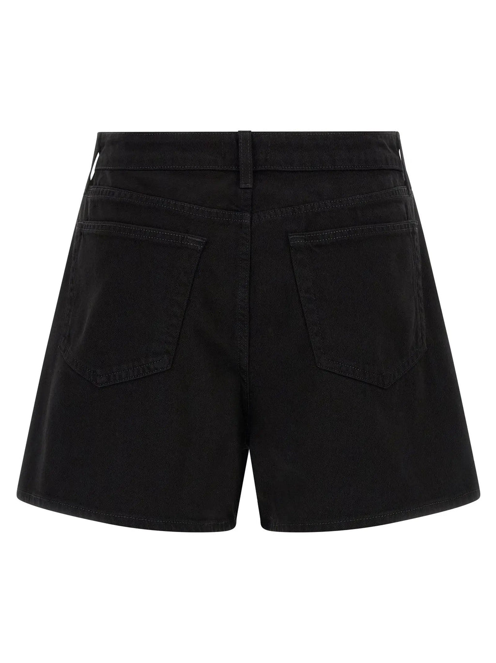 L'Agence Black Cotton Bermuda Shorts