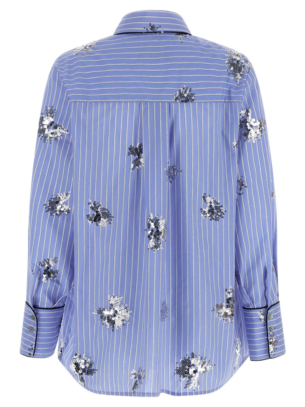 LE TWINS Blue Cotton Blouse