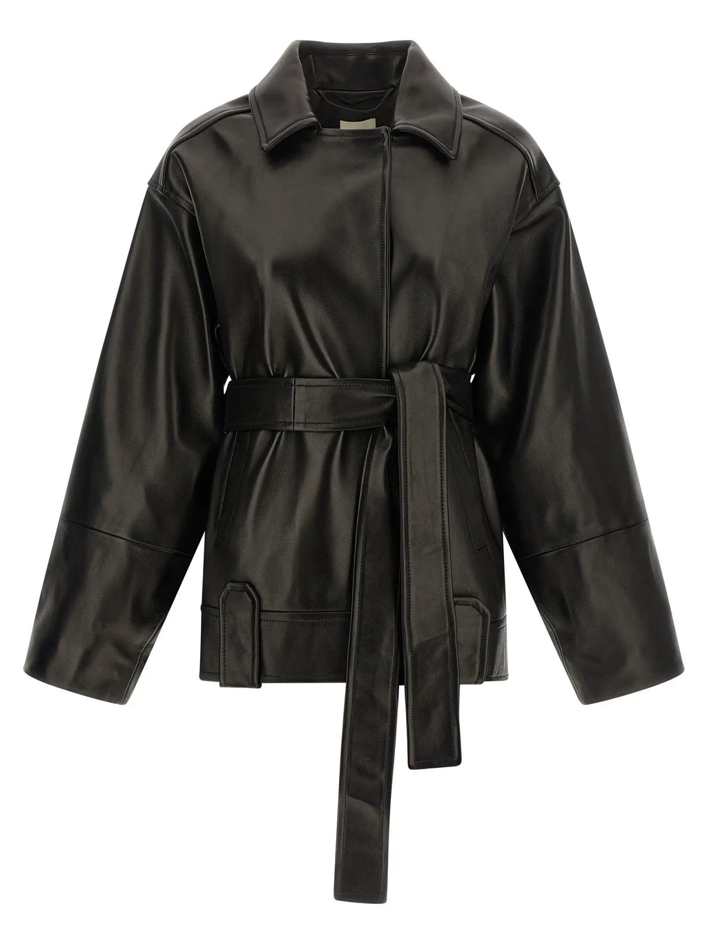 Khaite Black Lamb Leather Leather Jacket