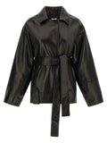 Khaite Black Lamb Leather Leather Jacket