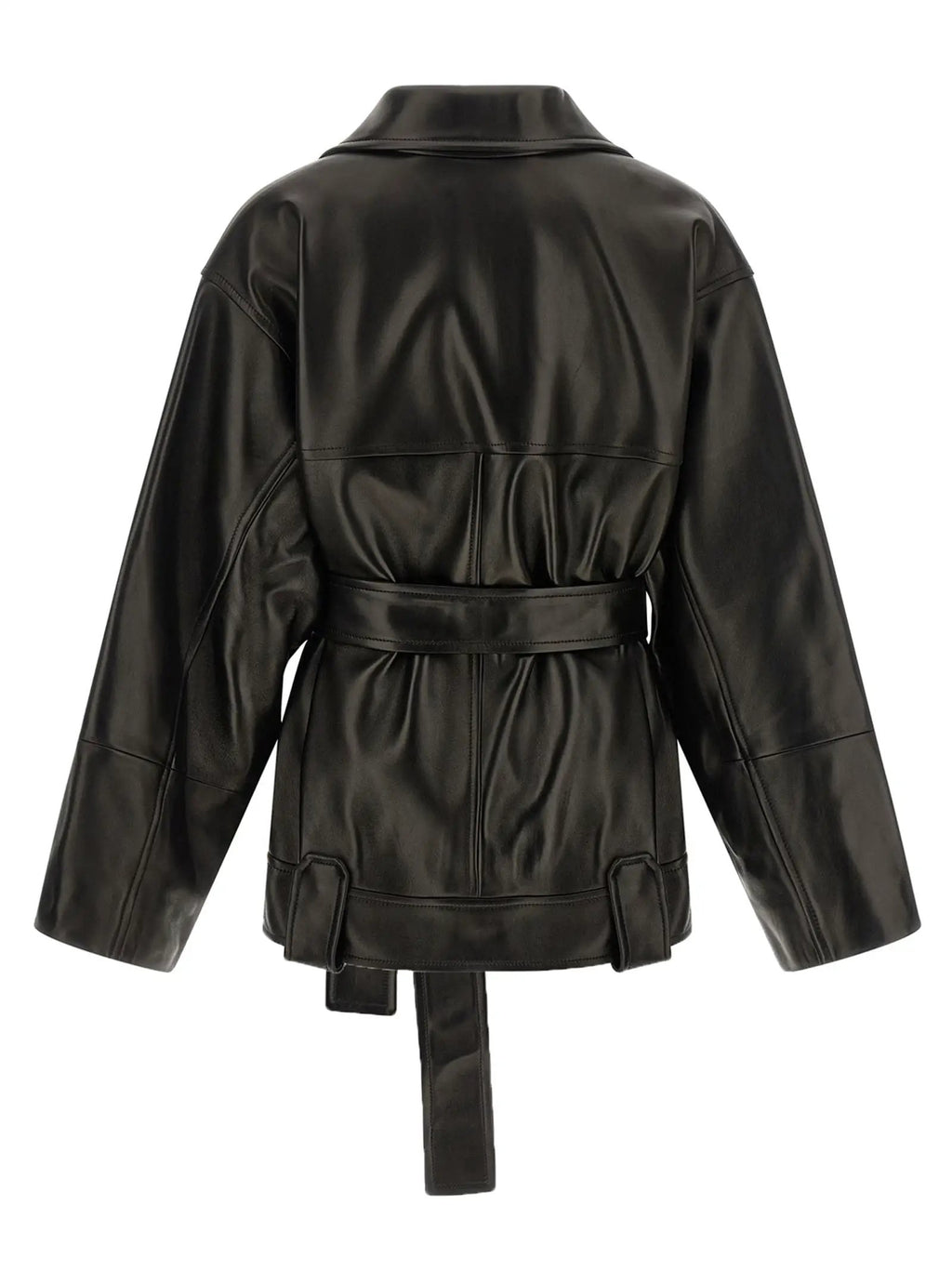 Khaite Black Lamb Leather Leather Jacket