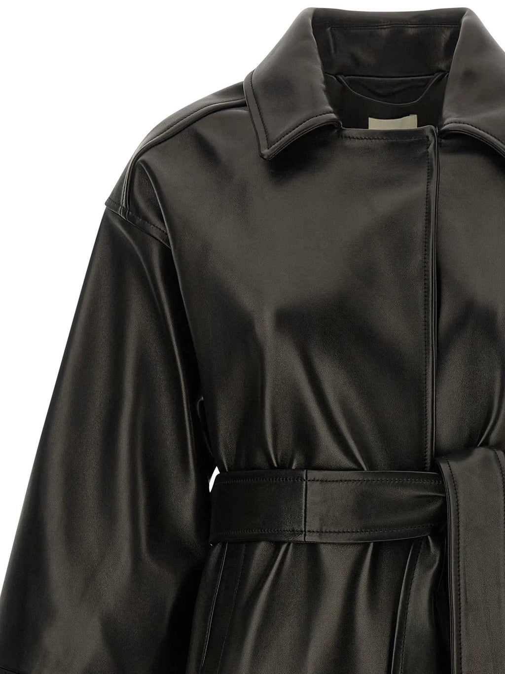 Khaite Black Lamb Leather Leather Jacket