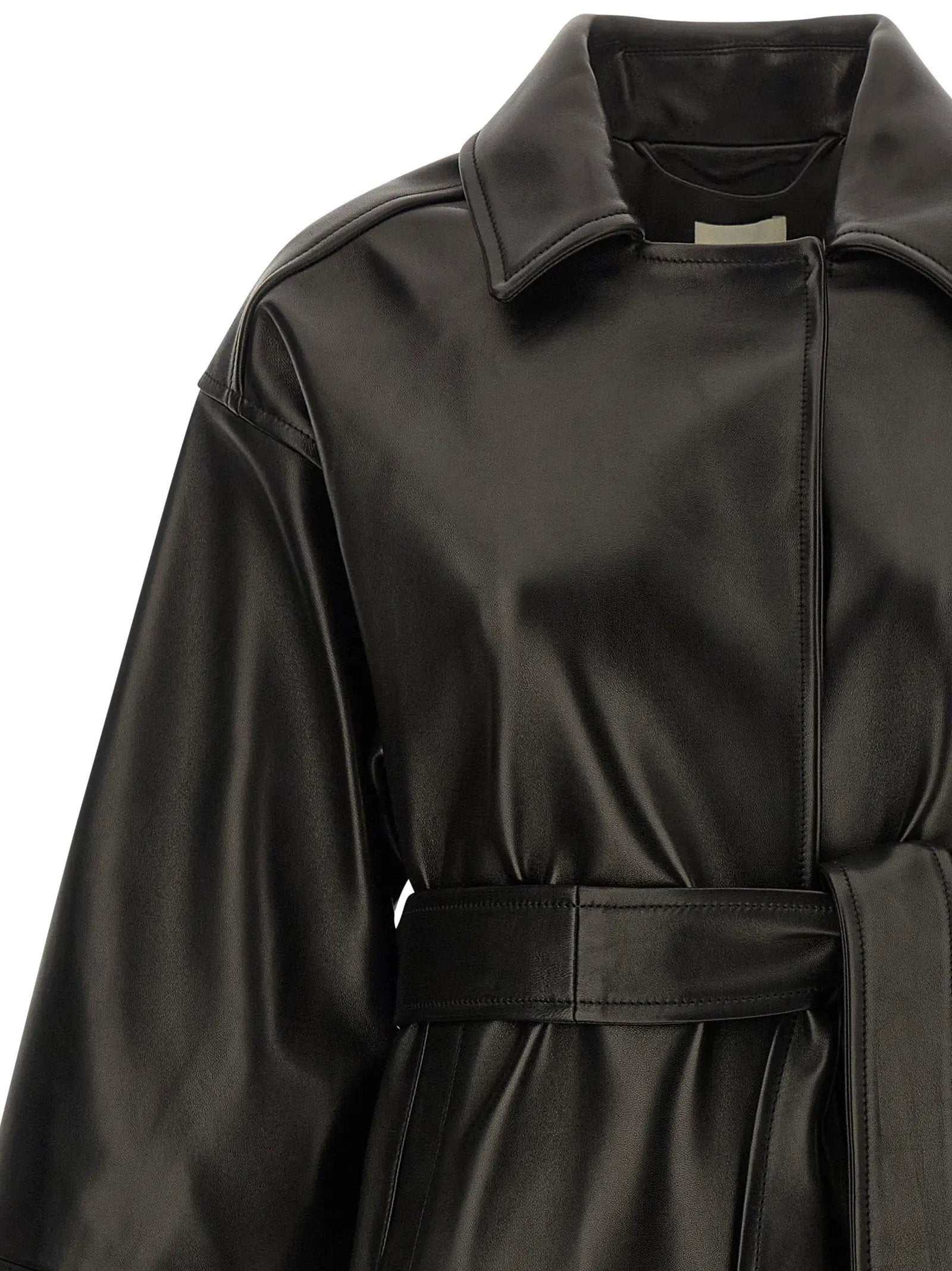 Khaite Black Lamb Leather Leather Jacket