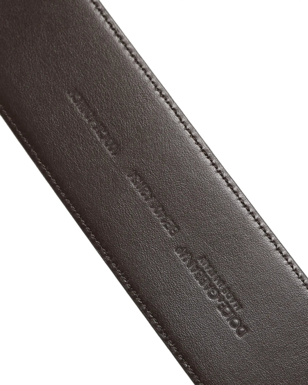 Ceinture Dolce &amp; Gabbana en cuir de python marron avec boucle en métal doré