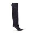 LE SILLA Blue Calf Leather Bos Taurus Over The Knee