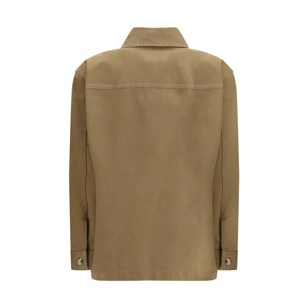 Saint Laurent Bicolor Cotton Denim Jacket