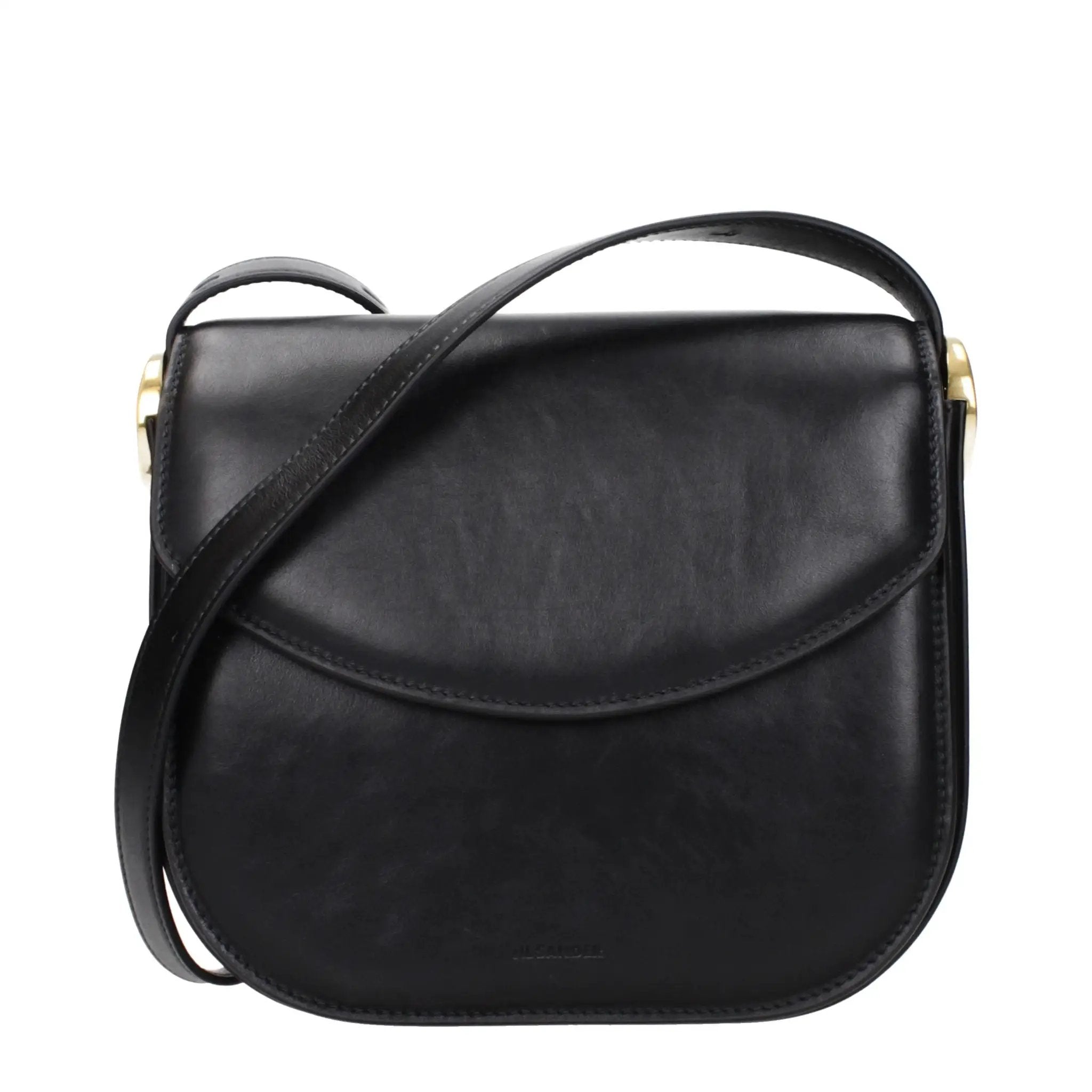 Jil Sander Black Leather Crossbody Bag