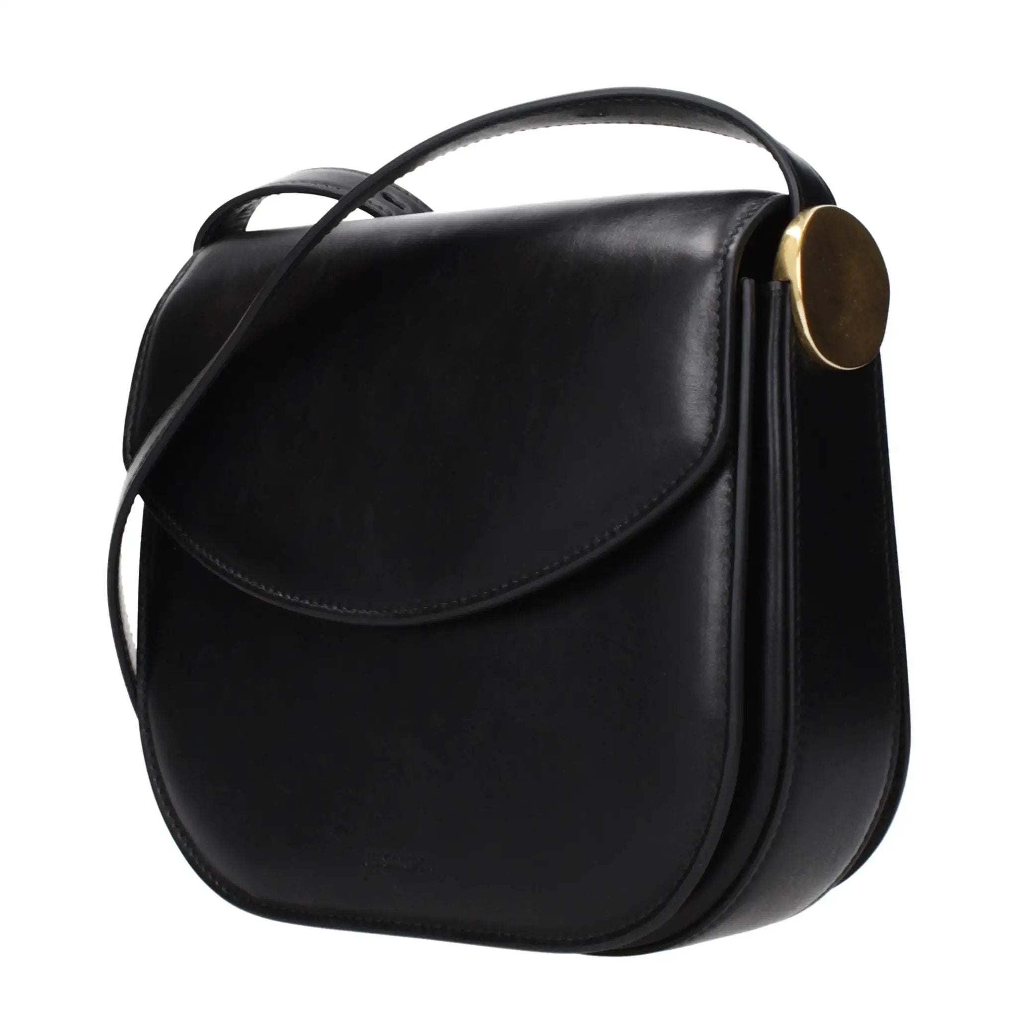 Jil Sander Black Leather Crossbody Bag