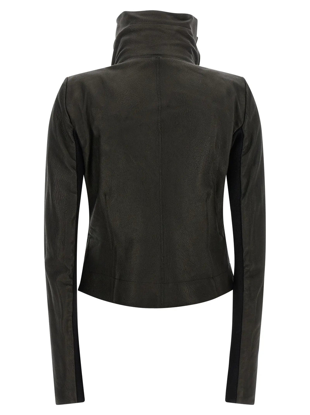 Rick Owens Black Lamb Leather Leather Jacket