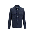 Moncler Blue Cotton Denim Jacket