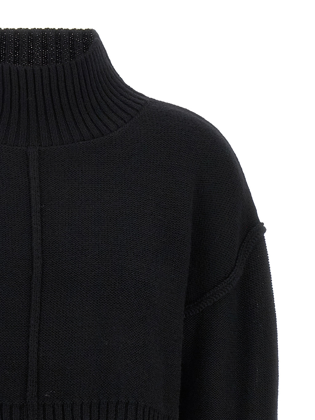 MM6 Maison Margiela Black Virgin Wool Cardigan
