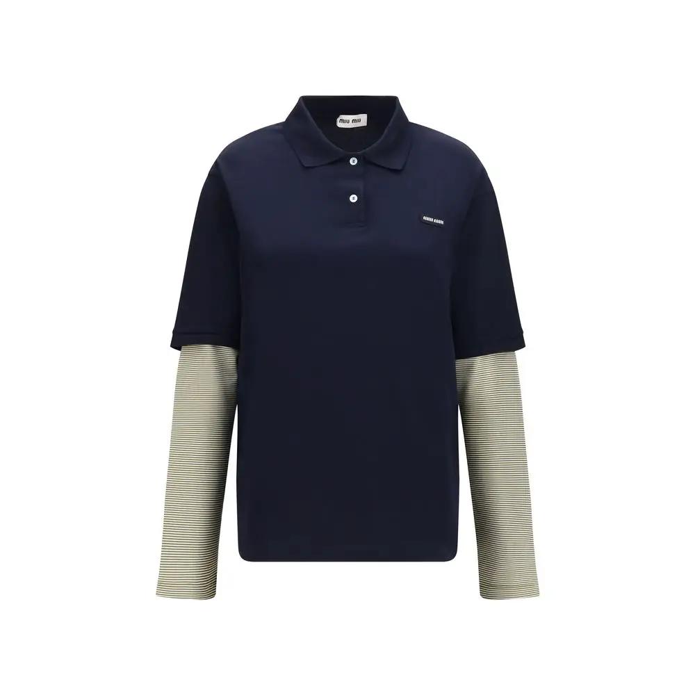 Sweat-shirt Miu Miu en coton bleu