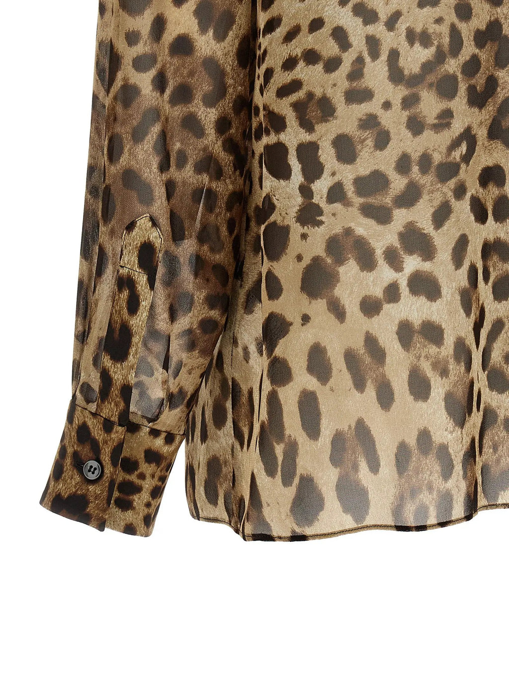 Chemisier en soie marron Dolce & Gabbana