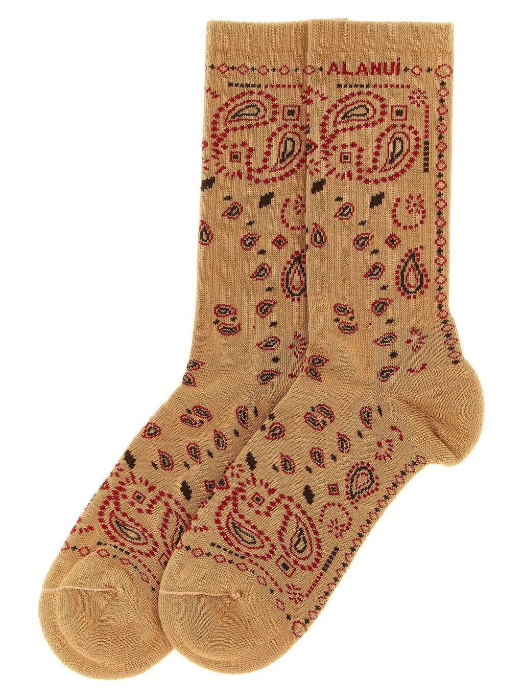 Alanui Beige Cotton Socks